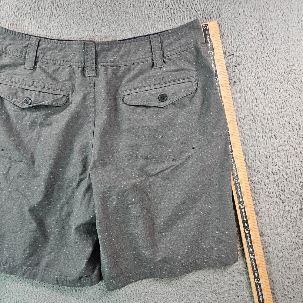 Toad & Co Shorts Men 32 x 10 Flat Front Textured Gray‎
